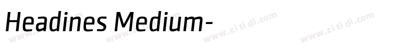 Headines Medium字体转换